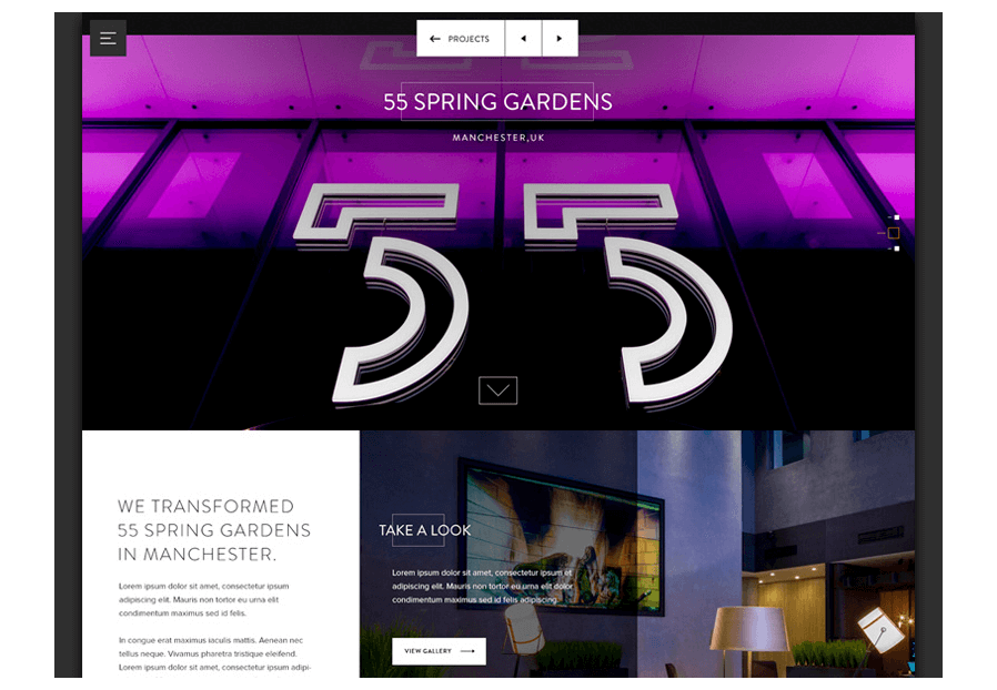 Lindogantima created the website for construction company ARCO to present their services